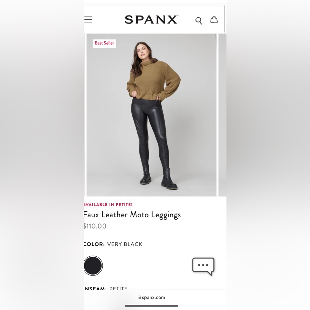 SPANX motto leggings - brand new!!